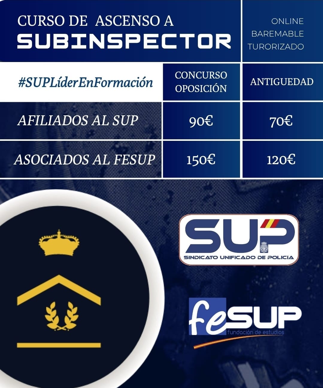Curso de ascenso a Subinspector